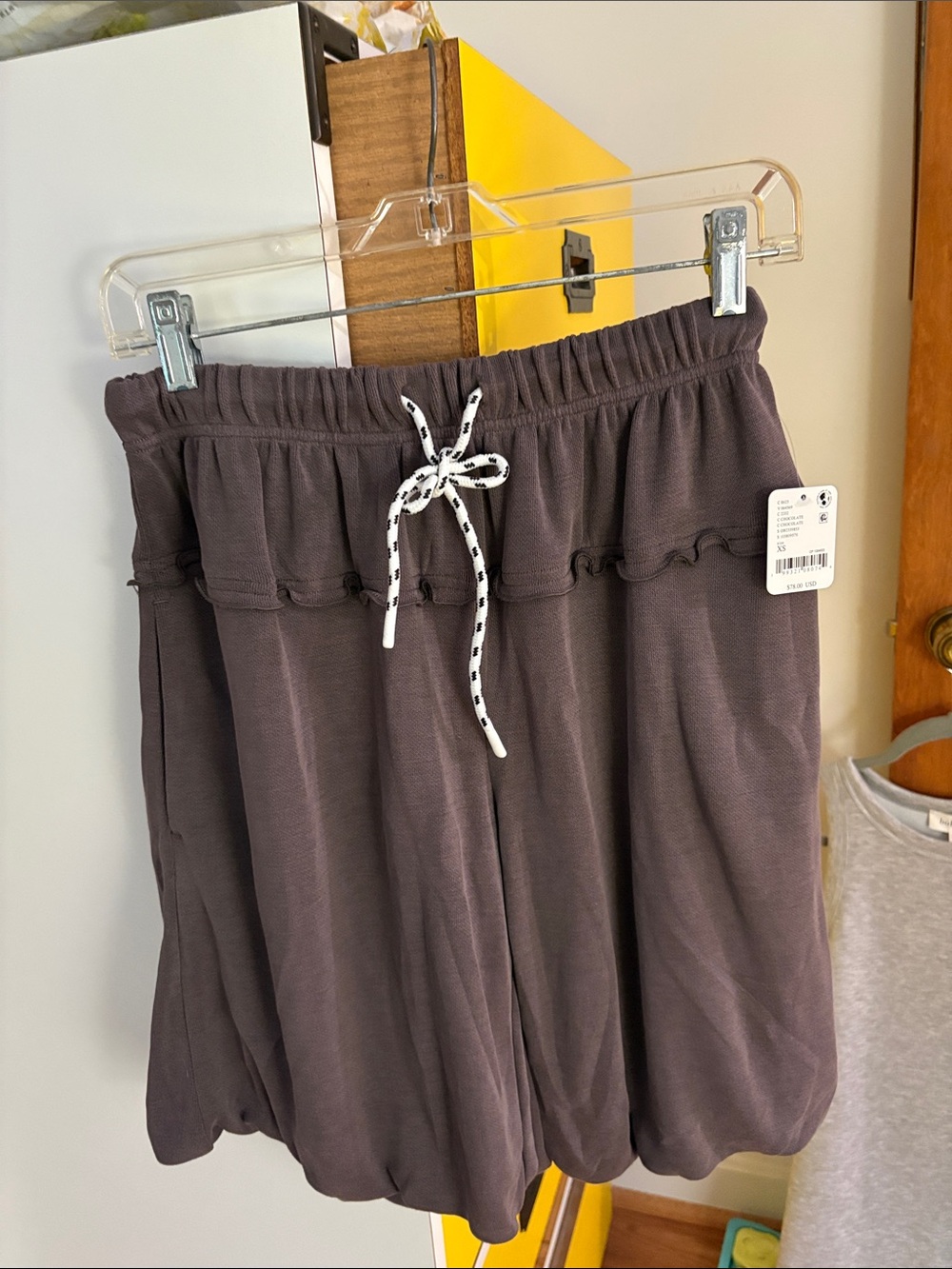 Free People Drawstring bubbly shorts with drawstring